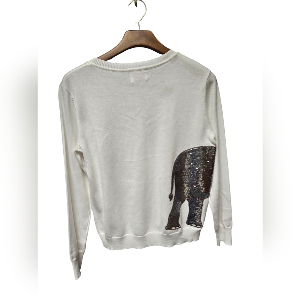 Sparkle City Wrap-Around Elephant Sweater Sz. M NWT - Picture 2 of 8